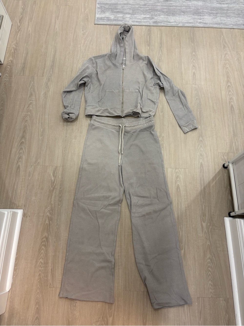 Gilly Hicks Light Brown Wide-Leg Lounge Set